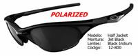 Oakley Half Jacket Polarized Jet Black_Black Iridium (12-800)